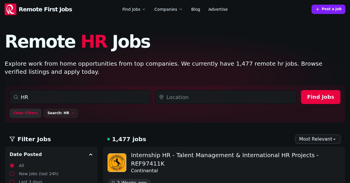 Hr Human Resources Week Remote HR Jobs in India (42 new)