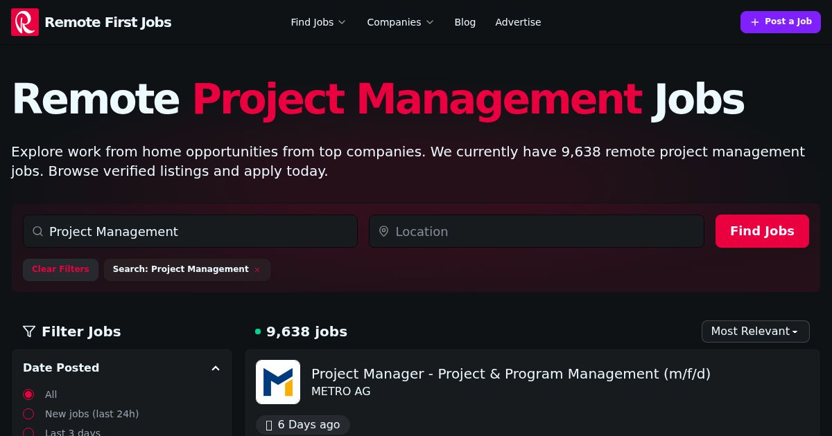 Post Sales Management Remote Project Management Jobs in Argentina (65 new)